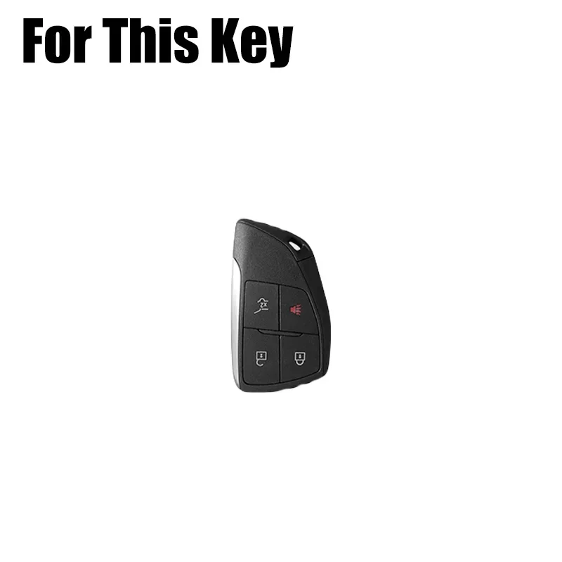 Zinc Alloy TPU Car Key Case Cover For Buick Envision Avenir For GMC Yukon Denali Sierra For Chevrolet  Suburban Tahoe Silverado