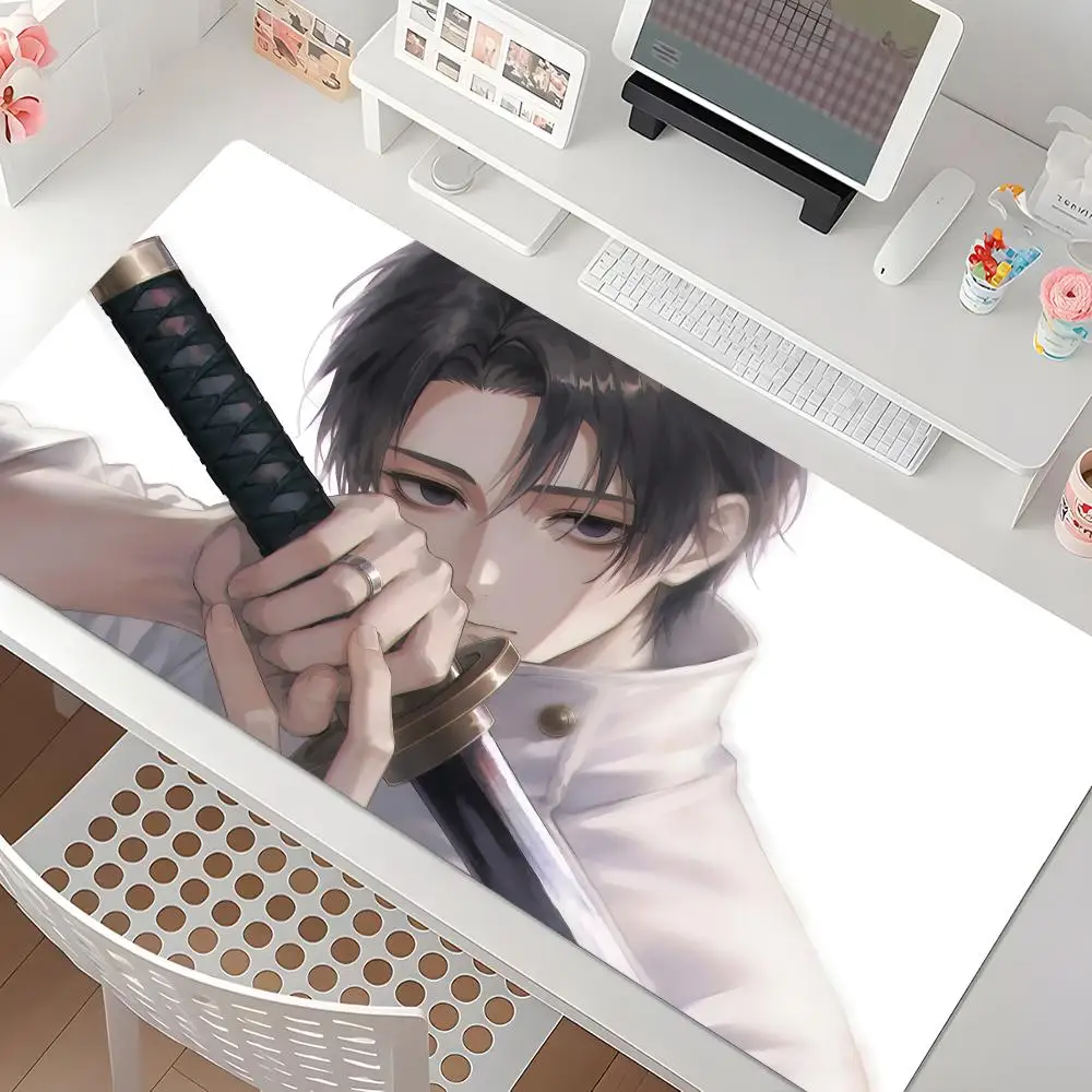Dark action anime Jujutsu Kaisen Mouse Pad Waterproof Non-Slip Large Gaming Mat with Stitched Edge