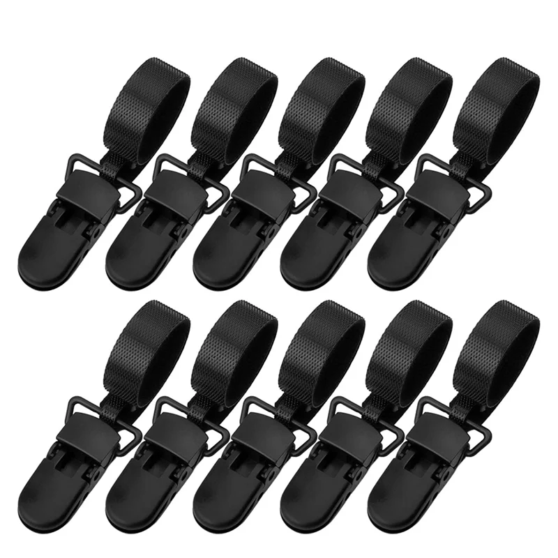 AT05-10PCS Garden Flag Clips Anti Wind & Garden Flag Stoppers Holder Clips Small Flag-Pole Clips To Hold Flag For Yard Flags