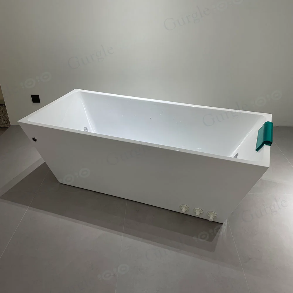 

New Style Ice Water Bath Stand Alone Bathtubs Rectangular Shaped Tubs With Promotional Price