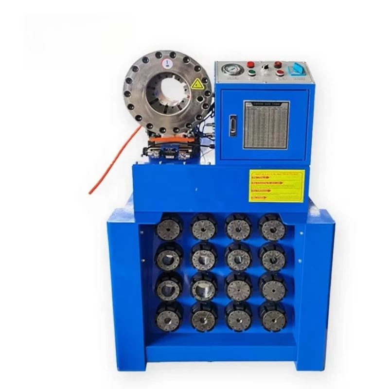 

High pressure, hydraulic, hose pressure, connection, cable pressure, connection, hose, connector crimping machine