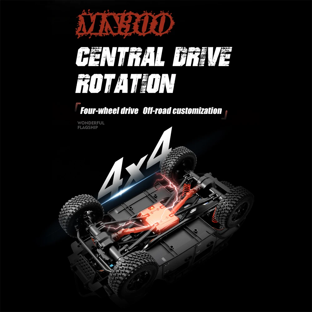 New Mengniu MN300 RC Tank Model 2.4G Anti-Interference Remote Control Military Style Off-Road Vehicle Durable Plastic Toy Car