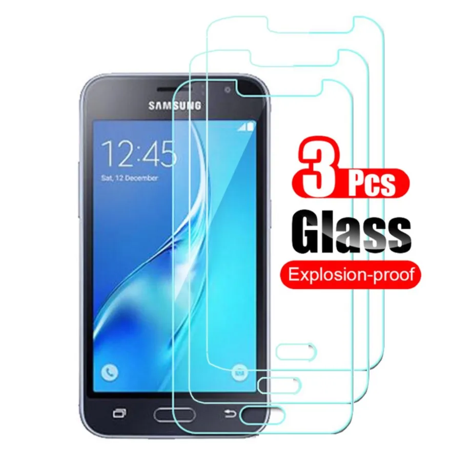 3pcs for samsung galaxy j1 2016 tempered glass hd screen protector on for samsun galaxi j1 j120f sm-j120f j120m protective film