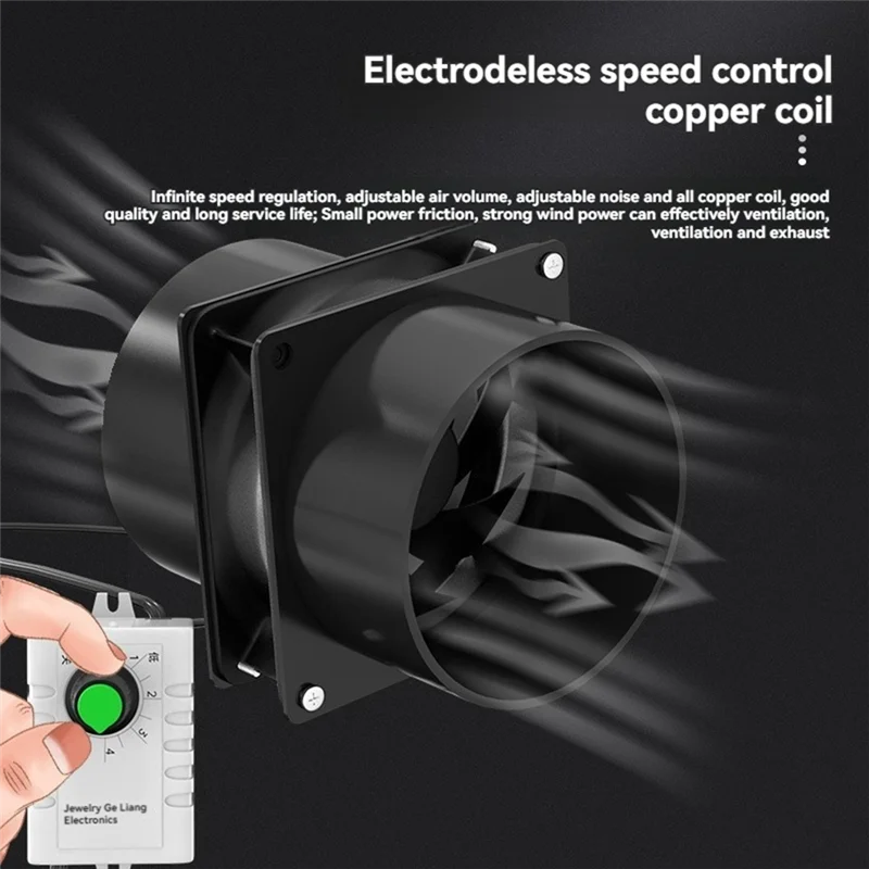 AT51-USB قابل للتعديل سرعة مروحة امتصاص الدخان ESD آلة استخلاص الدخان مروحة الأنابيب القناة مروحة العادم الأنابيب مروحة تهوية