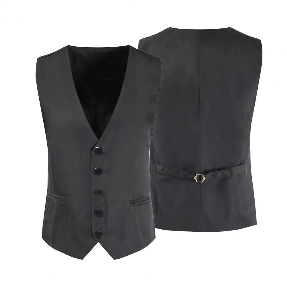 

Dress Vests For Men Slim Fit Mens Suit Vest Male Waistcoat Gilet Homme Casual Sleeveless Formal Business Jacket Plus Size