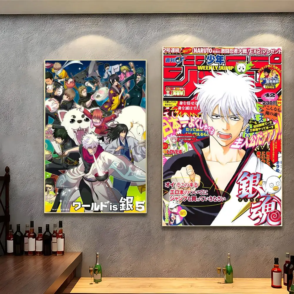 Hilarious Comedy Anime G-Gintama Poster Wall Art Decal for Bedroom Study Decor Gifts