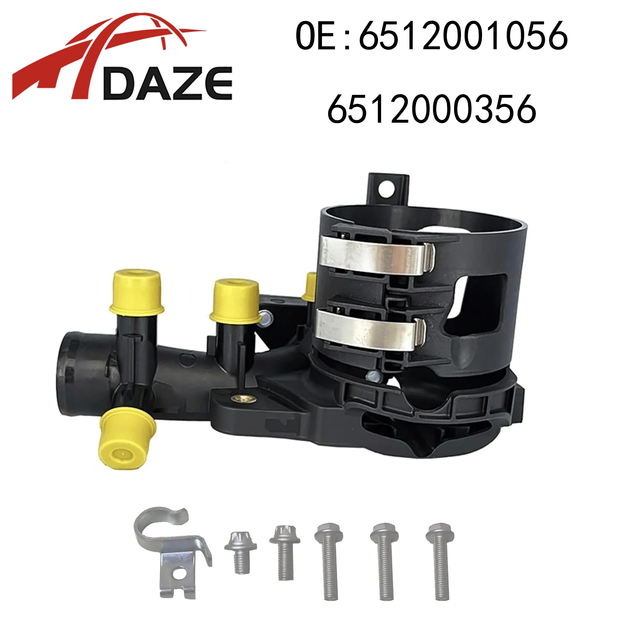 DAZE 6512001056 6512000356 6512000456 6512006000 Water Outlet Fuel Filter Housing For Mercedes Benz W204 E250 GLE300D GLK250