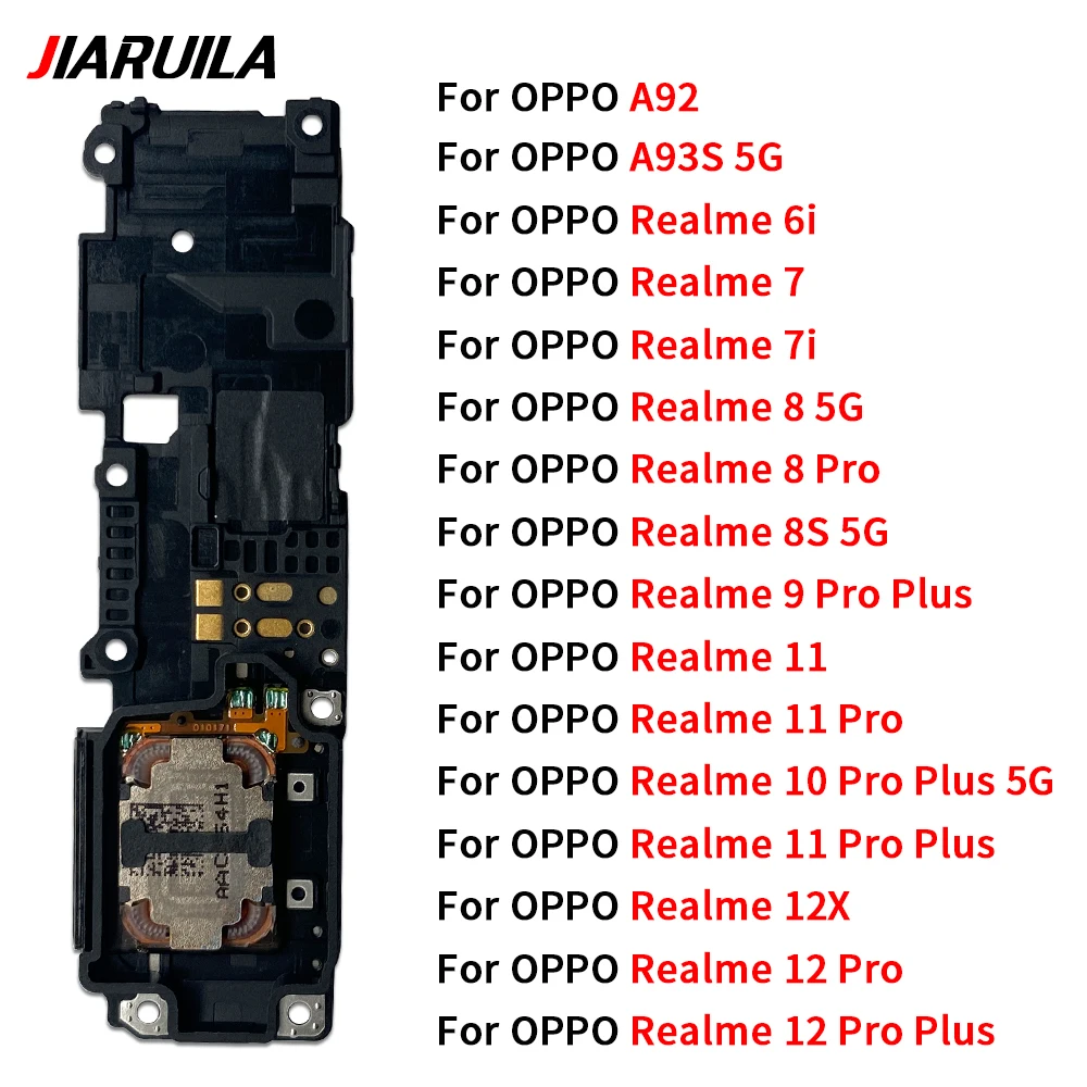 10 Pcs  For Oppo A92 A93S 5G For Realme 6i 7 8 8s 9 10 11 12X 12 Pro Plus Loudspeaker Flex Cable Ringer Parts