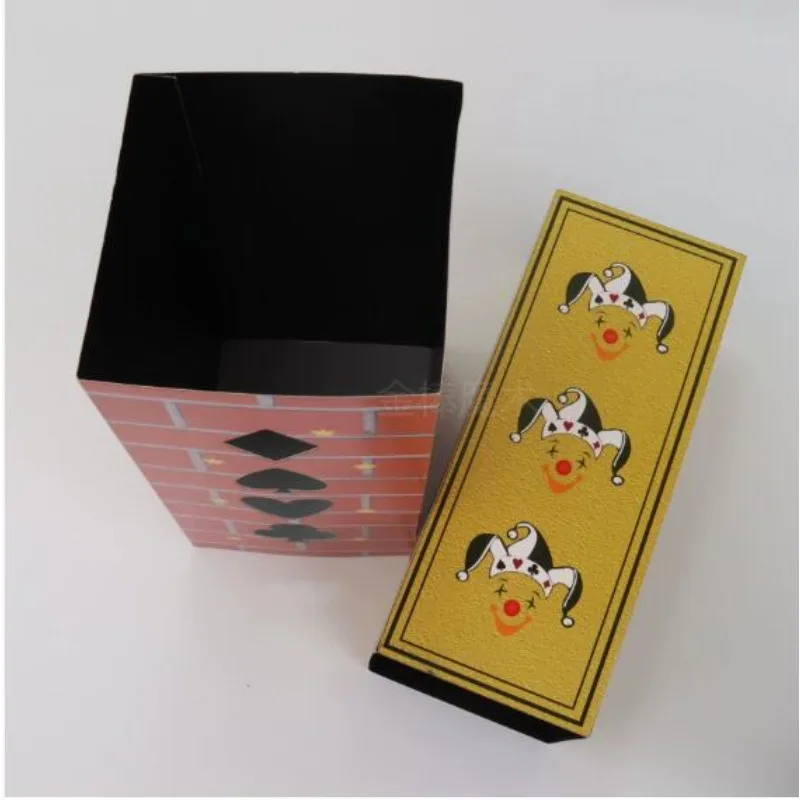 Packs Flat Production Box Magic Tricks Objects Appearing From Empty Box Magic Stage Illusions Gimmick Props Accessories Comedy