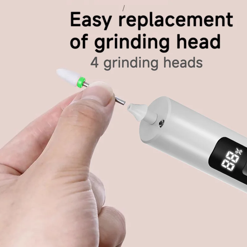 المهنية مسمار الحفر مجموعة مانيكير القاطع معدات الأظافر مستلزمات الأظافر المنزل استخدام الكهربائية آلة حفر الأظافر طاحونة الأظافر #3