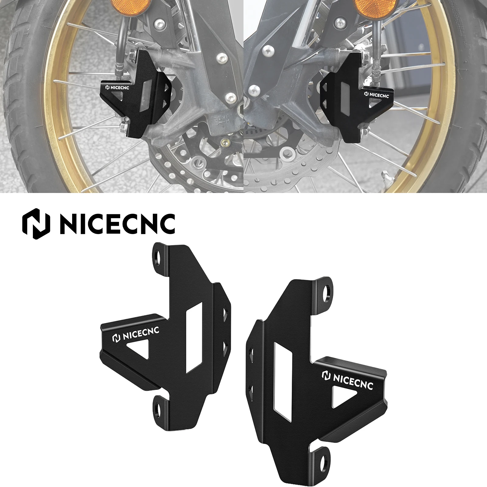 

For Honda CRF1100L Africa Twin/Adventure Sports DC 2021-2025 Motorcycle Front Brake Caliper Guard For Honda CRF1000L Africa Twin