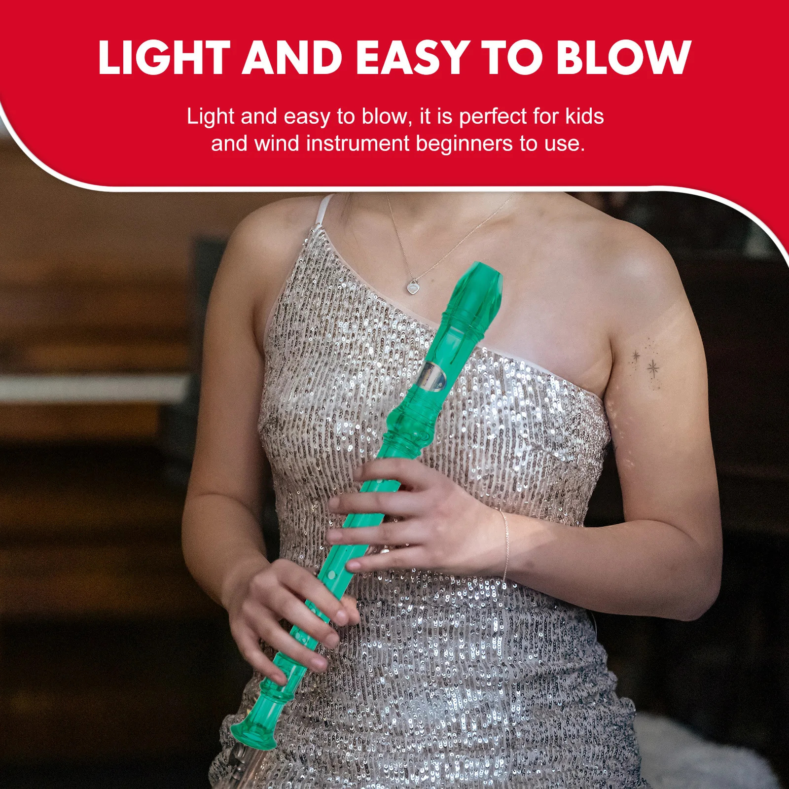 

4Sets Resin 8 Hole Clarinet Beginner Children's Practice Musical Instrument Durable Adults