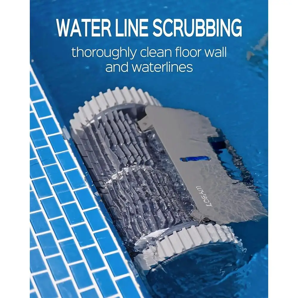 Wall Climbing Robotic Pool Cleaner APP Control Powerful Suction Smart Navigation Technology Battery Operated Efficient Pool