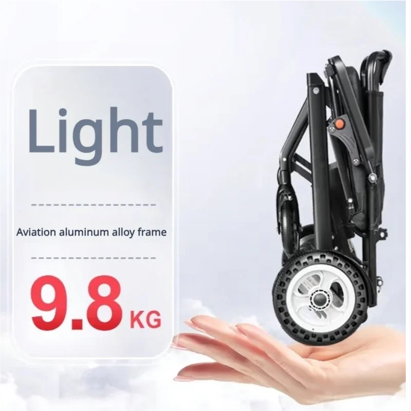 

Ultralight Foldable Mobility Scooter – Portable 9.8Kg Aluminum Travel Aid for Easy Transport