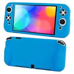 Funda protectora de silicona para Nintendo Switch, carcasa suave, accesorios para consola de juegos OLED