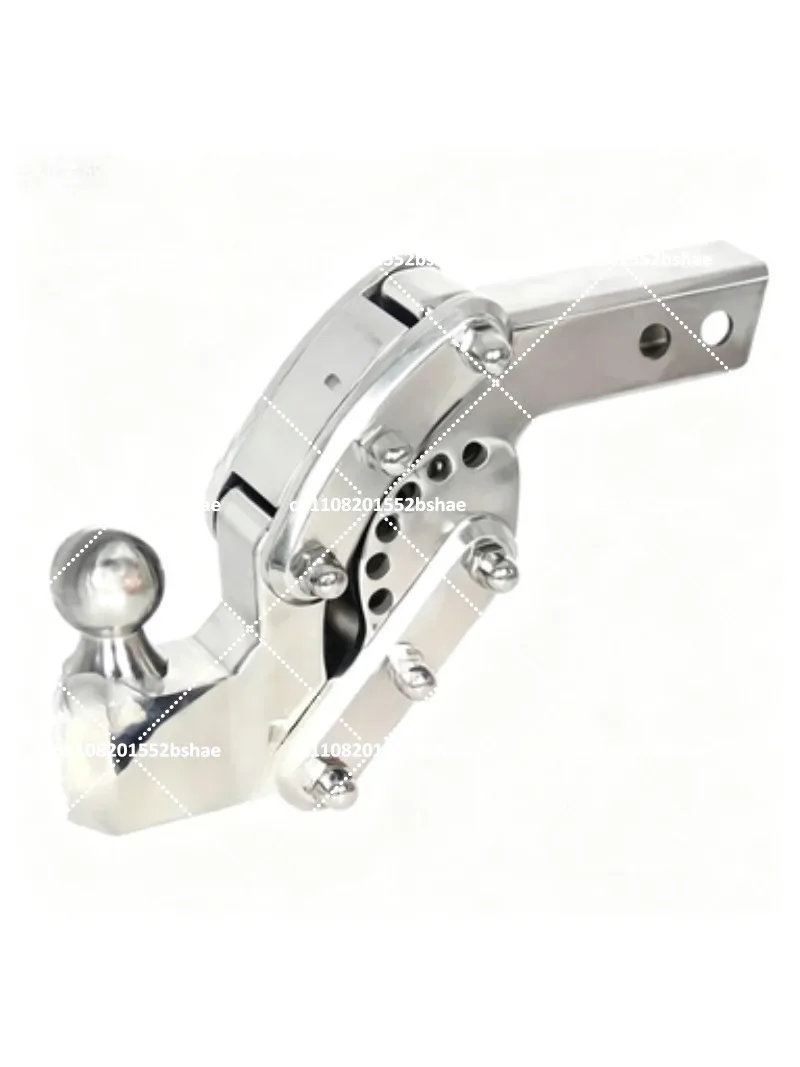 Adjustable Stainless Steel Trailer Hitch Ball Mount for Towing, Exterior Accessories, 2-Inch Receiver
