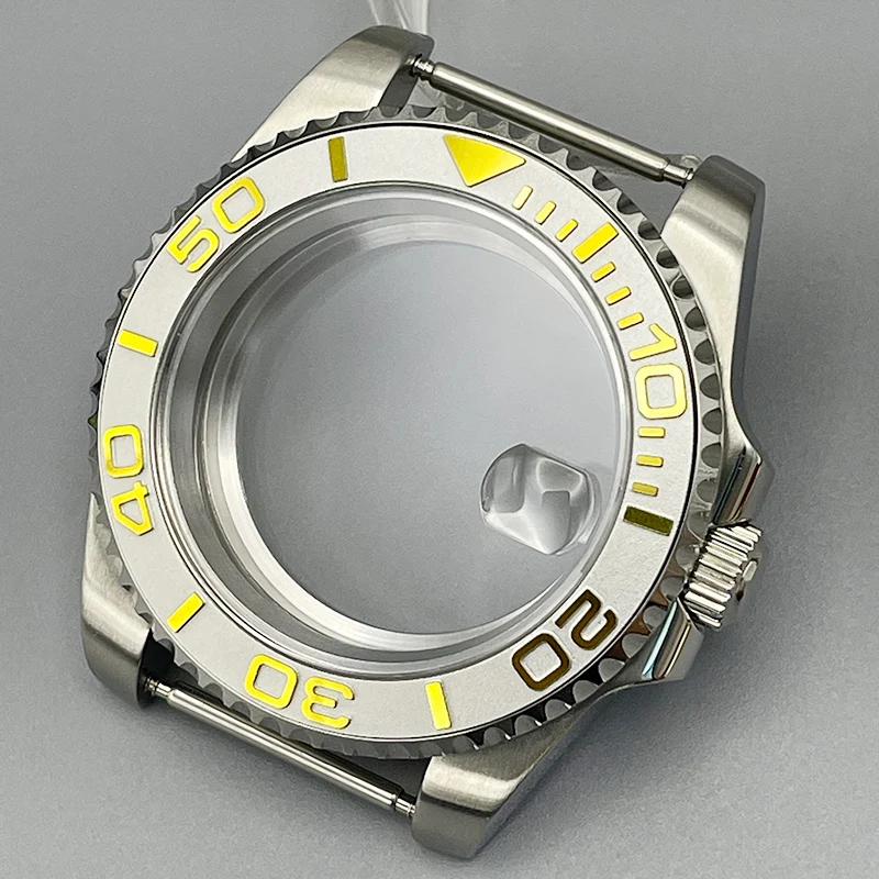 NH35 Waterproof 40mm SUB Watch Case Sapphire Crystal Glass Curved Bezel Fits 7S26 4R NH35 NH36 Movement 28.5mm Dial NH35 Case