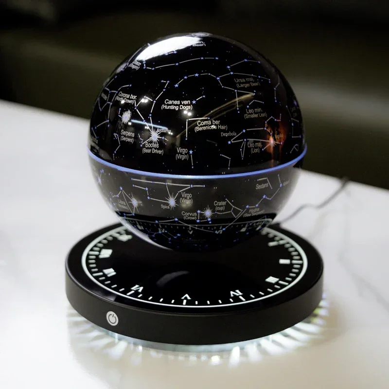 

Hot Selling Levitating Magnetic Globe Table Starry Light Rechargeable Touch Control Floating Lamp Personalized Gift