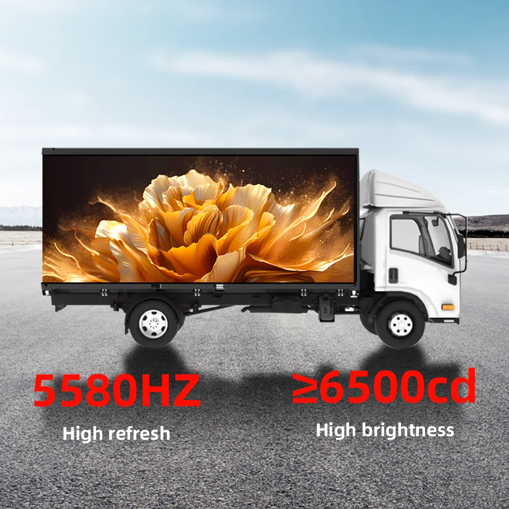 Good Quality  Outdoor Waterproof Truck Mobile Billboard Led Screen Panel Van Vehicle Advertising Led Display