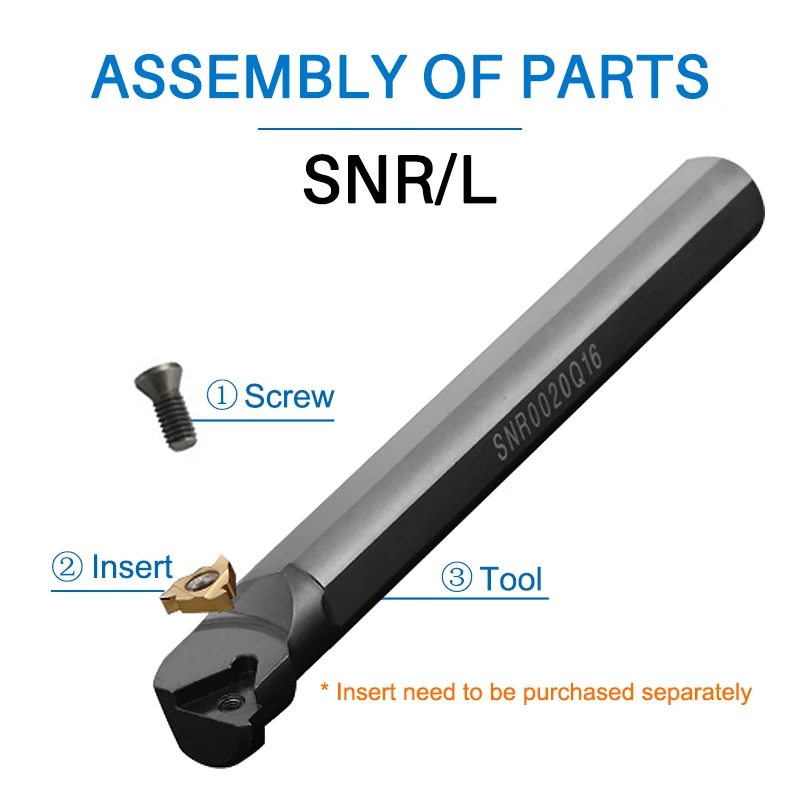 XCAN SNR Turning Tool Internal Threading Tool Holder Lathe Cutter Bar SNR0008K11 SNR0012M11 SNR0016Q16 SNR0025S22 CNC Lathe Tool