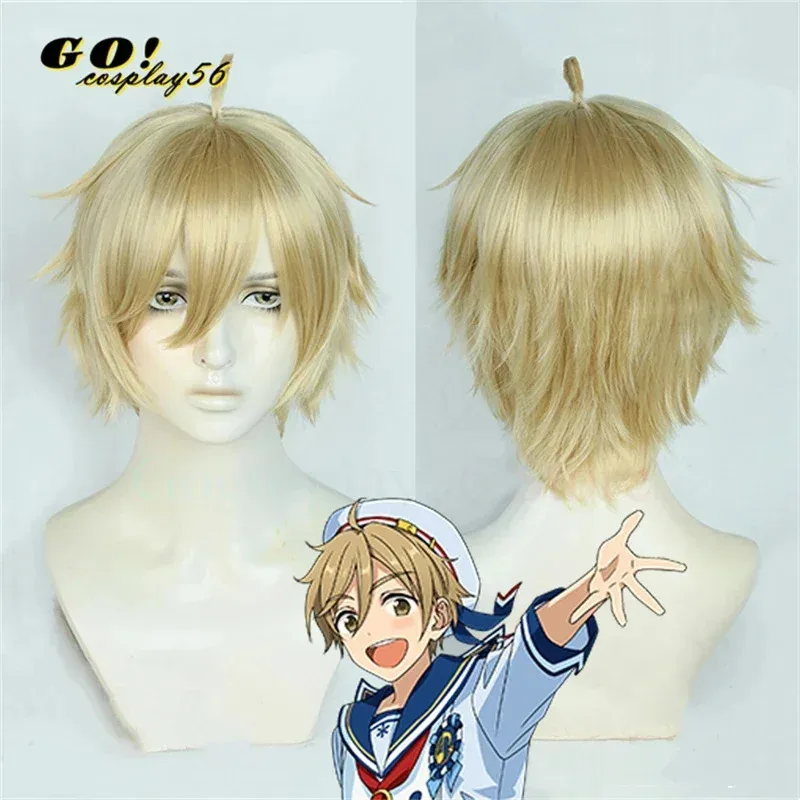 Cosplay Wig ES Rabits Shino Hajime Nito Nazuna Tenma Mitsuru Mashiro Tomoya Rabbits Short Hair72b