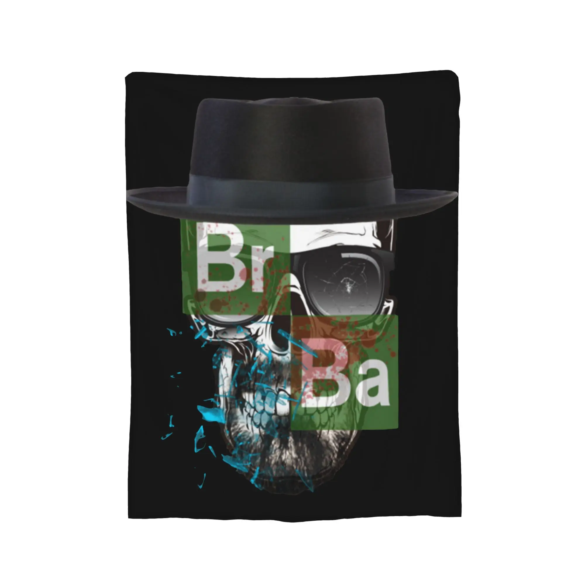 Breaking Bad Heisenberg Skull Wool Blanket  Awesome Throw Blanket for Bed Sofa Couch 200x150cm Quilt