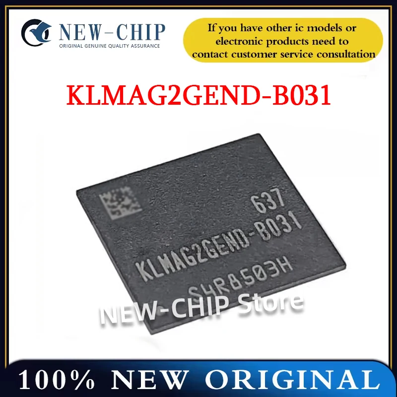 1PCS-10PCS/LOT KLMAG2GEND-B031 BGA-153 Package EMMC5.0 NOR Flash Library Chip New Original KLMAG2GEND