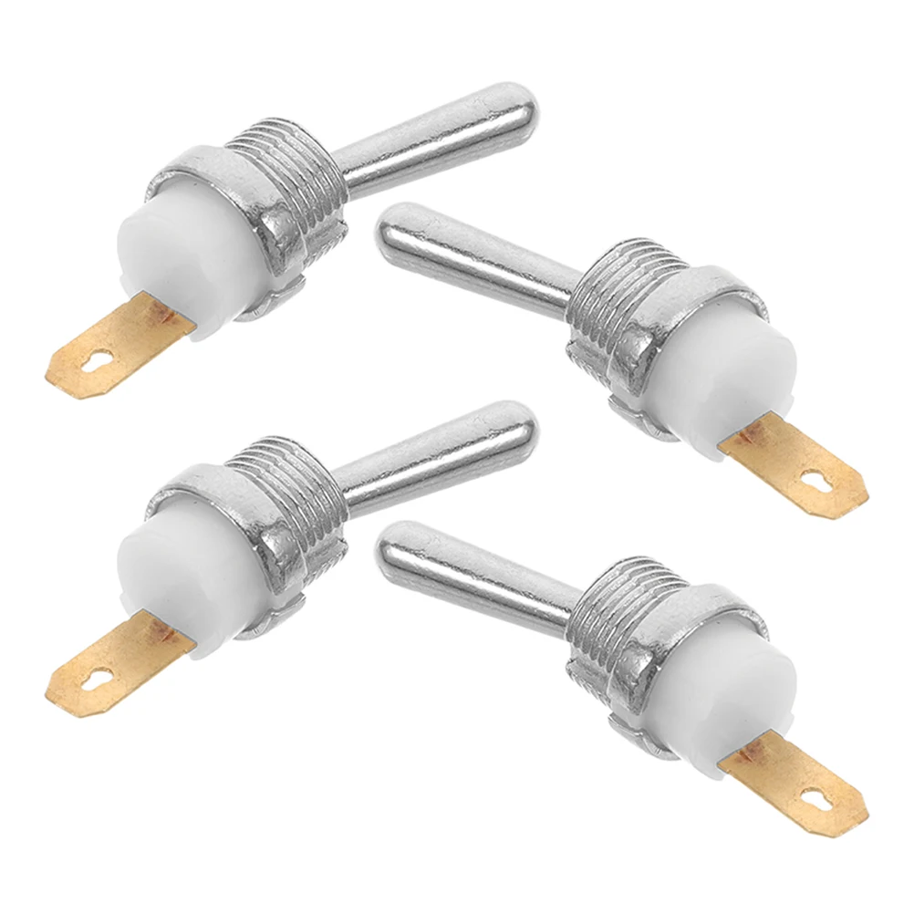 

4 Pcs Petrol Saw Accessories Deactivation Switch Small Chain Silver Metal Breaker