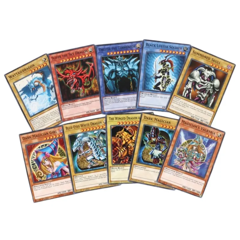 66Pcs/Box English Yu Gi Oh Cards Playing Game Trading Battle Carte Dark Magician Collection Kids yugioh Playing Card Game Toy