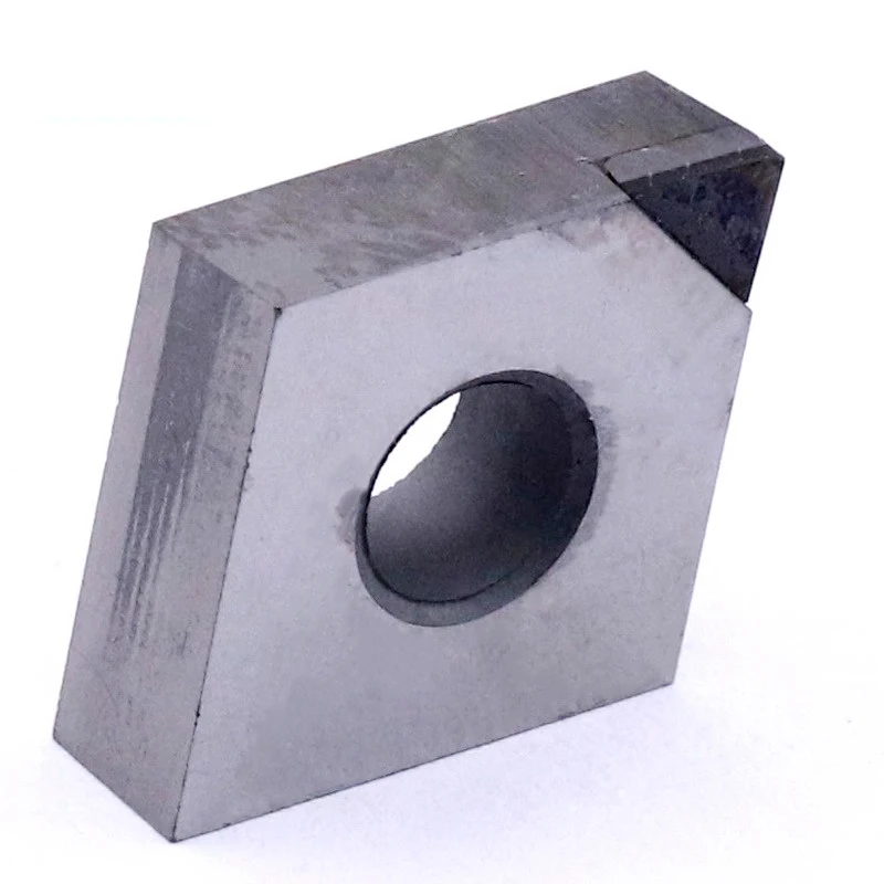 Sisipan Pemotong Aluminium Khusus Tembaga VOKET Diamond CNMG120402 PCD, Alat Pemotong Baja yang Diperkuat dengan CBN dan Diolah dengan Panas