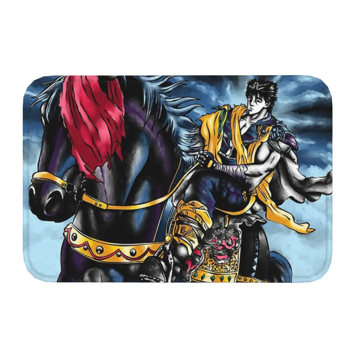 Hokuto No Ken Anti-Slip Doormat Kitchen MatHokuto No Ken Balcony Carpet Entrance Door Rug Indoor Decor