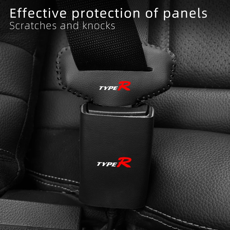 Anti Scratch Car Seat Belt Clip Protector Seatbelt Buckle Lock Cover For Honda Type R Accord Mugen Civic Fit Jazz CRV BRV HRV