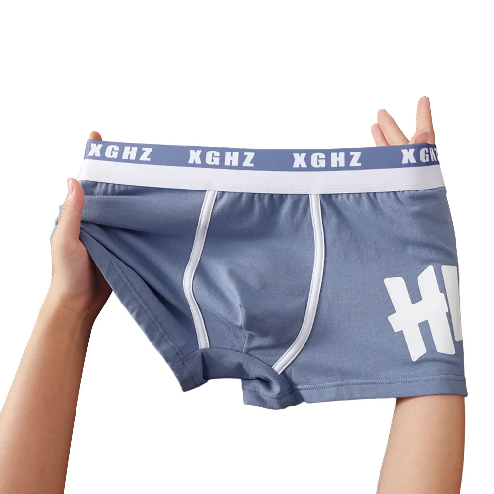 Bañadores de algodón suave, ropa interior transpirable, informal, uso diario, tela de algodón 90, nuevo estado, patrón de estampado de letras