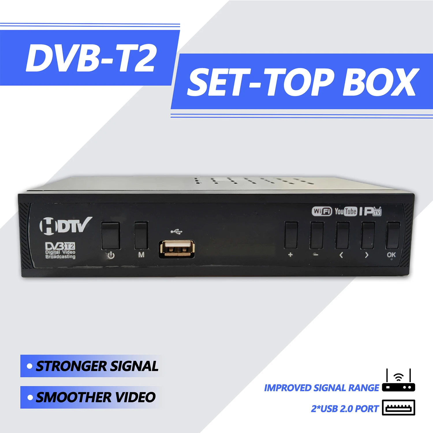 DVB-T2/C Terrestrial Digital TV Set-Top Box,Digital TV Receiver, TV Box, PVR HD Video & Audio