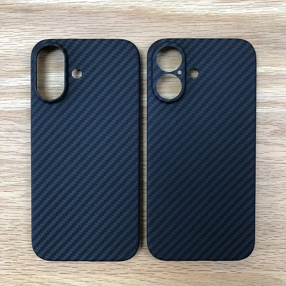 

Black phone 1500D case for Apple iPhone 16 ip16 Kevlar Carbon Fiber case Lightweight Aramid Fiber case Geometric 02-03