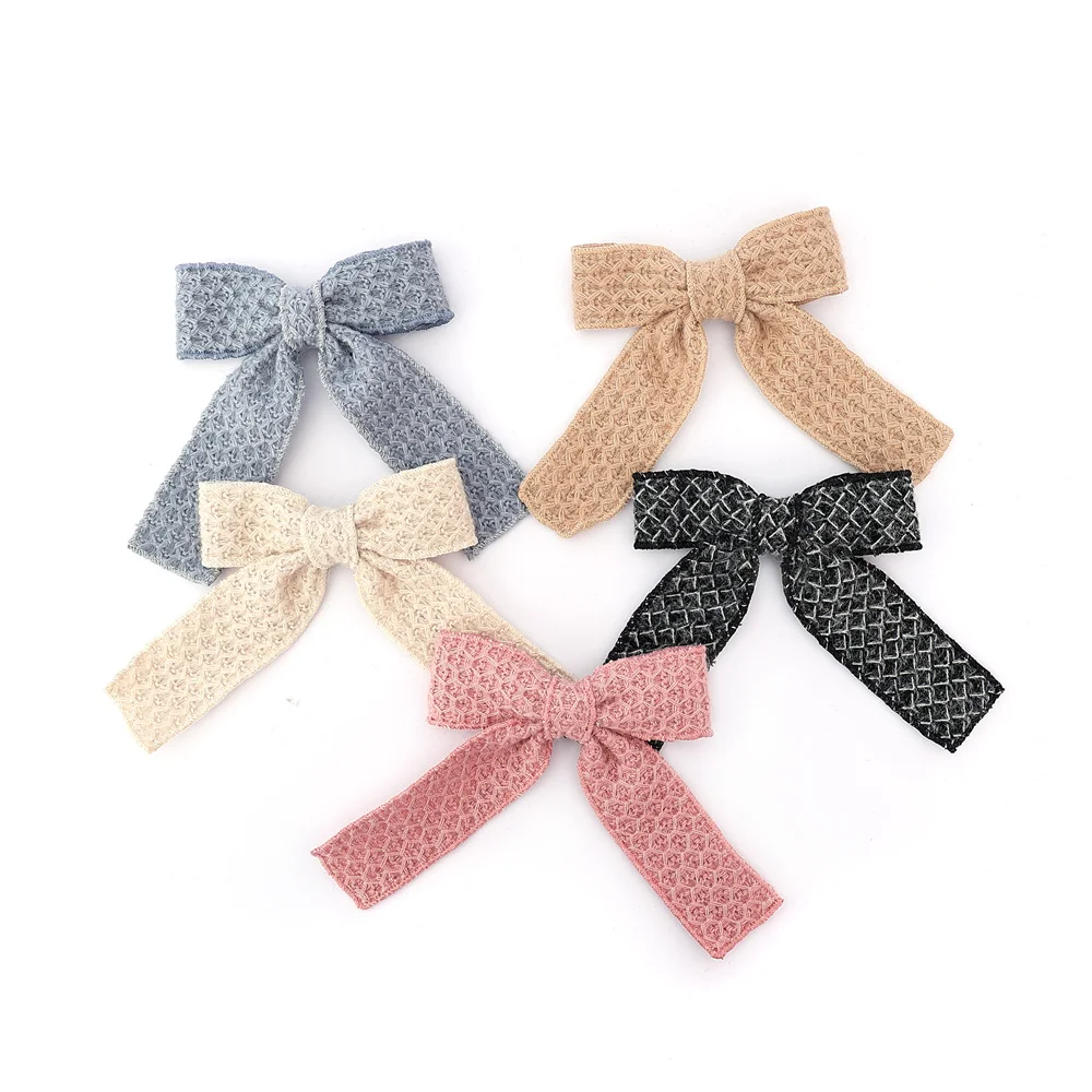 A1 New winter velvett  bow elegant headband fashion children hairband hair accessories baby clip OEM freshhairband