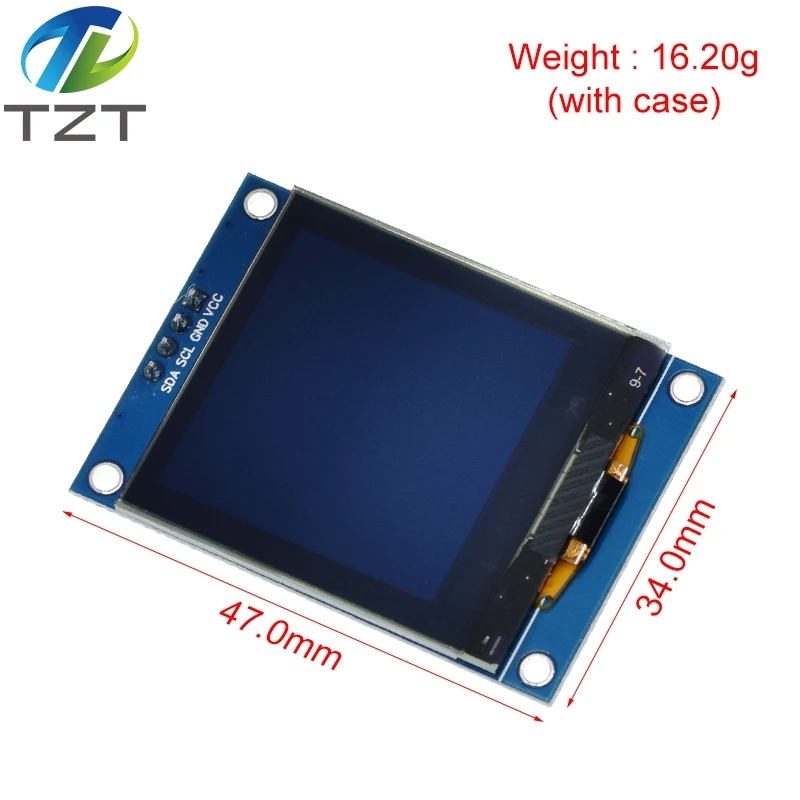 Imagem -02 - Polegada 1.5 128x128 Oled Escudo Módulo de Tela Branco Amarelo para Raspberry pi para Stm32 para Arduino Novo 1.5