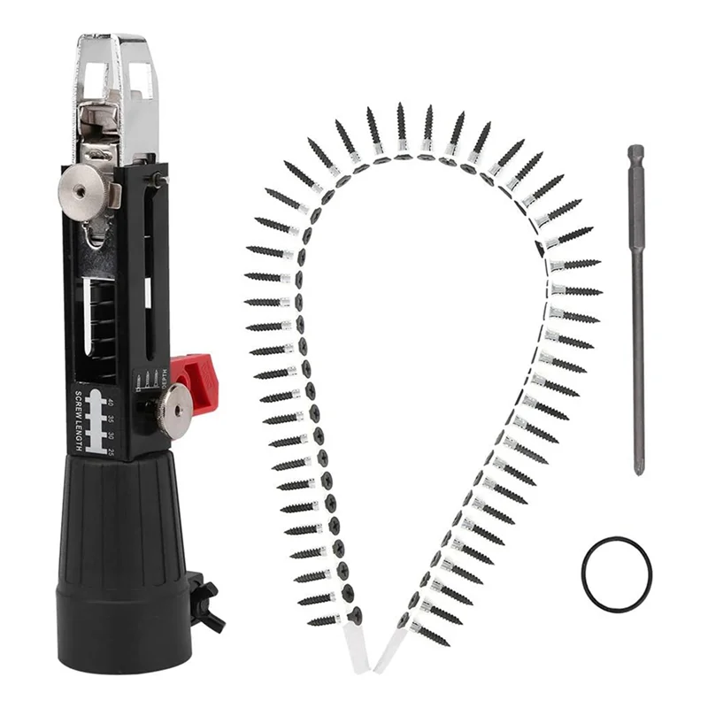

A20F-Automatic Chain Nail Gun Adapter Electric Drill Screw Tightening Equipment Installed On Electric Drill With Screwdriver Dur