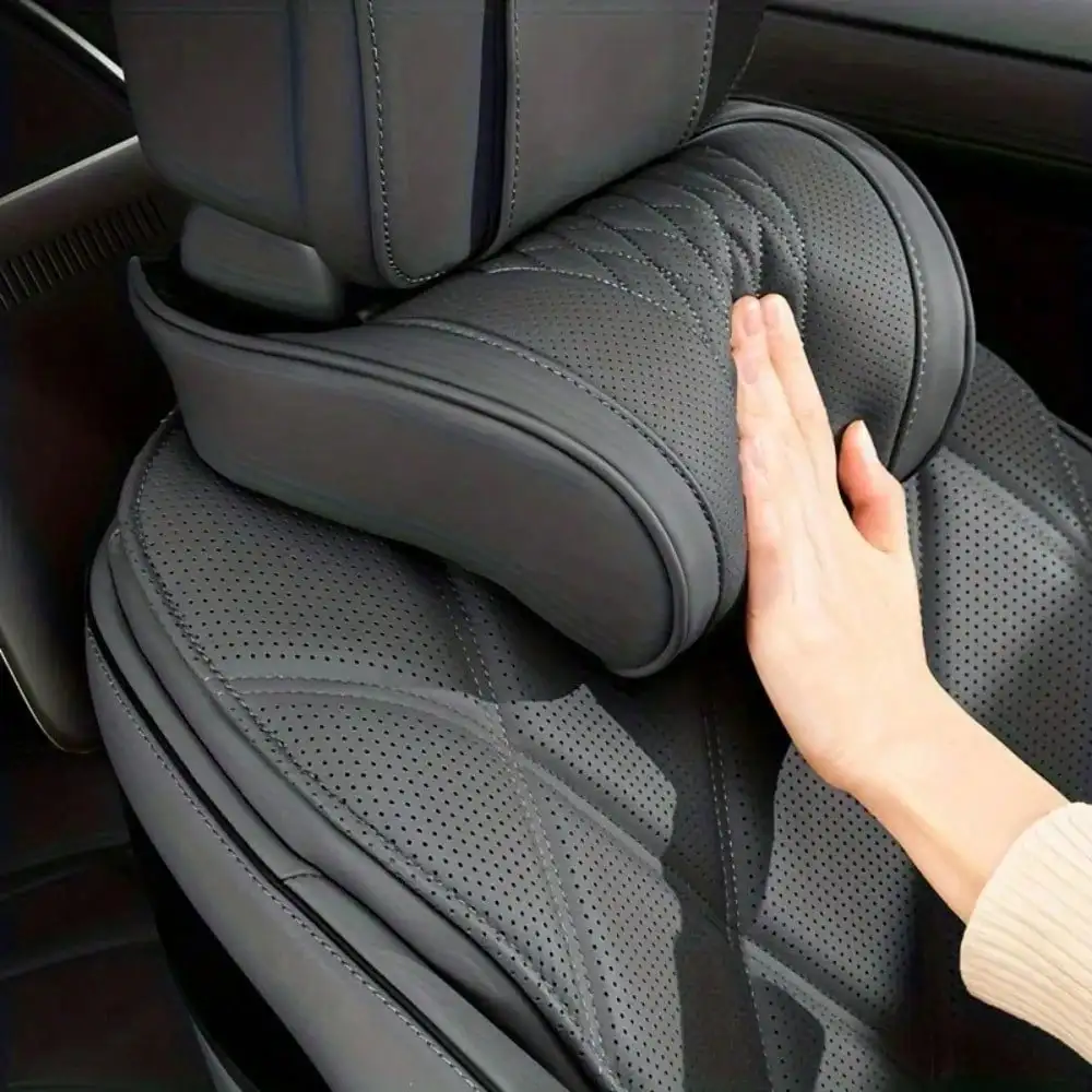 1pc Luxury Napa Neck Pillow Soft Breathable Design Neck Support And Curved Shape For All Models Long Distance Driving And RV Use