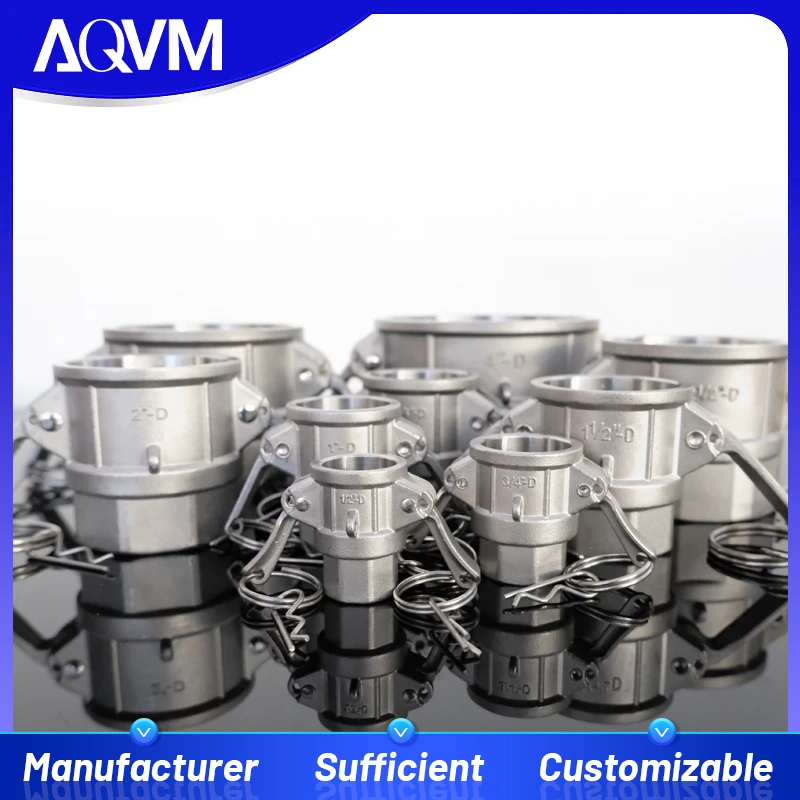 Camlock Type D DN15 1/2 Inch 304SS Male Thread Coupling Hydraulic Adapter Oil Water Quick Connect Industrial Hose Fittings