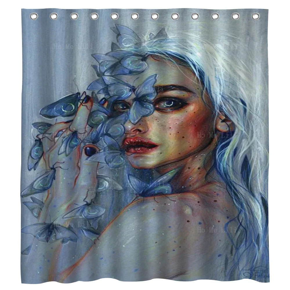 Wild Wildfires In The Eyes Of Abstract Realist Maidens Shower Curtain By Ho Me Lili For Bathroom Decor