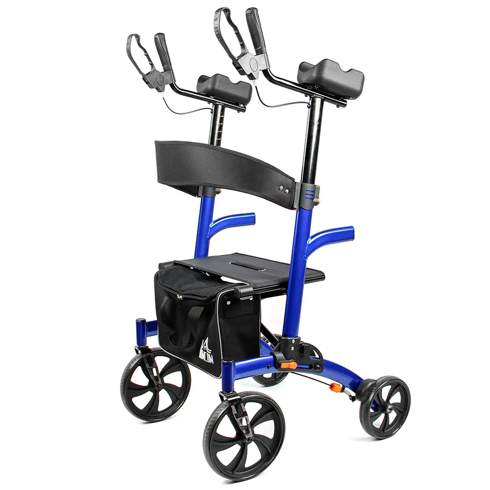 european style extra tall rollator aluminum folding elderly patient rolling european rollator walker