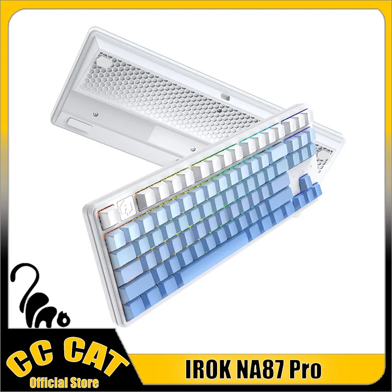 irok na87 pro teclado de interruptor magnetico 8k teclado para jogos baixo atraso troca quente gatilho rapido rgb ergonomia personalizado gamer varolant 01