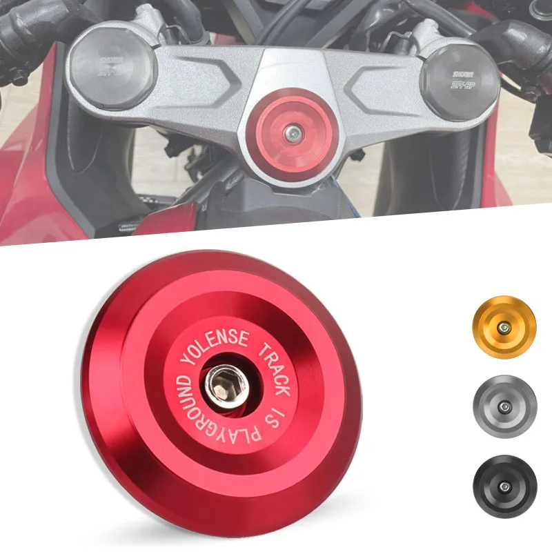 

Motorcycle Accessorie Upper Connecting Plate Screw Cap Front Fork Connecting Plate Cover For CBR650R CB650R CBR650F CB650F