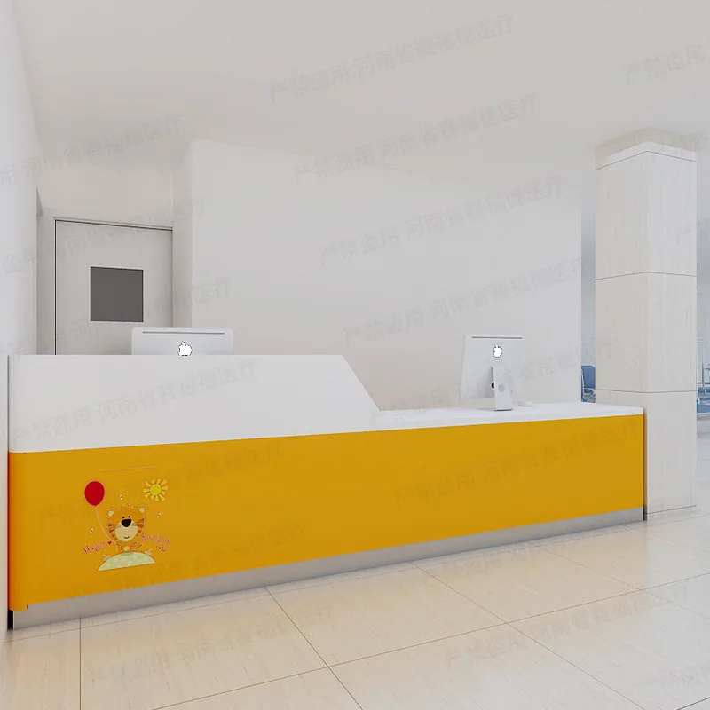 hospital guide desk Pediatric electrolytic steel plate nurse station Hospital reception Pre-inspection