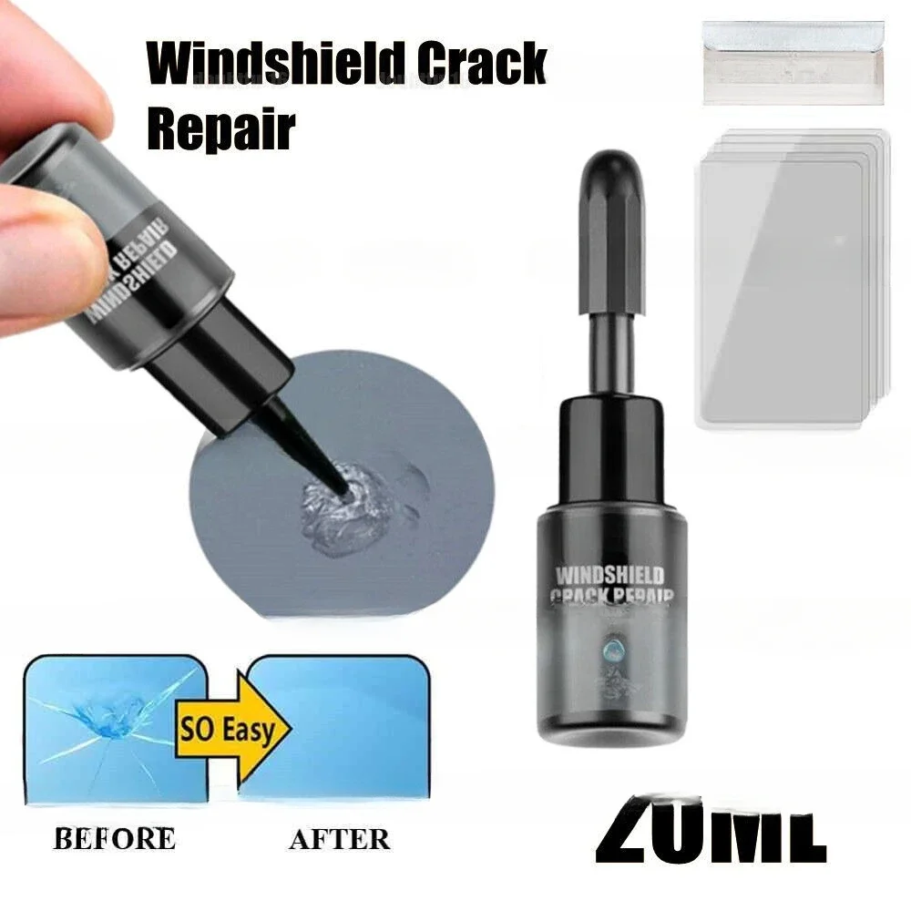 20ml Car Glass Nano Repair Set Car Windshield Fluid Fix Kits Resin Chip Crack Tool