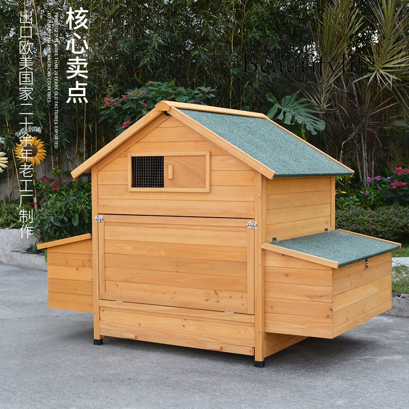 Outdoor chicken cage, duck, goose, pigeon, pet house, chicken coop, rain protection, sun protection, corrosion protection, yard