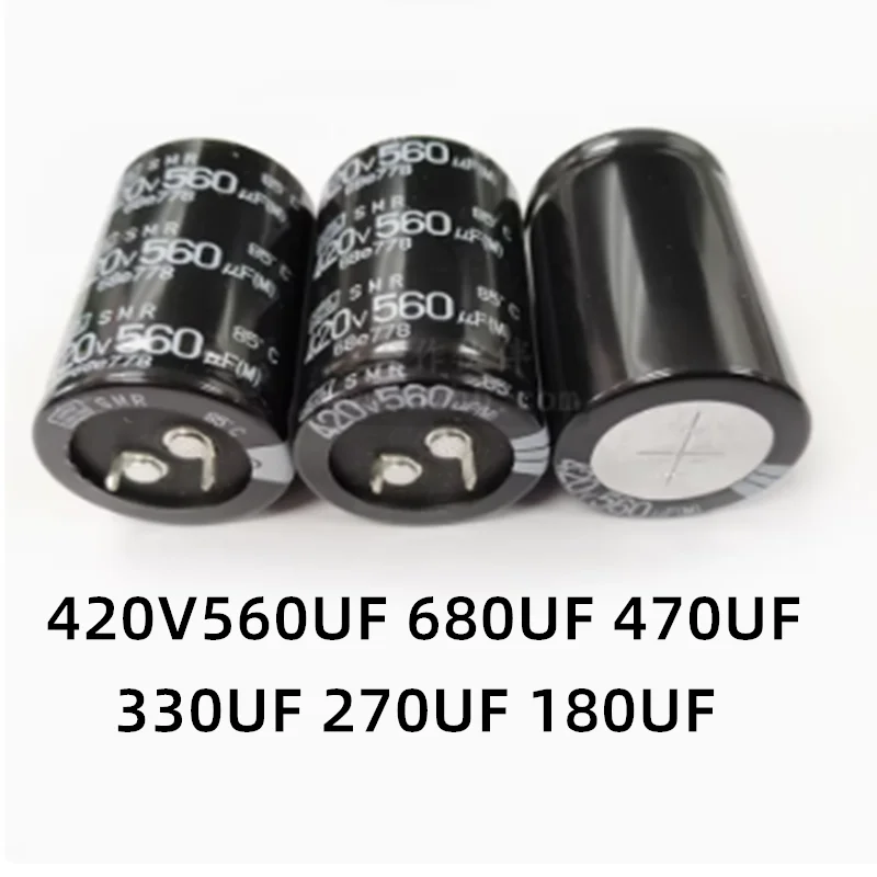 2 uds 420V 100UF 150UF 180UF 220UF 270UF 330UF 390UF 470UF 560UF 680UF condensador electrolítico