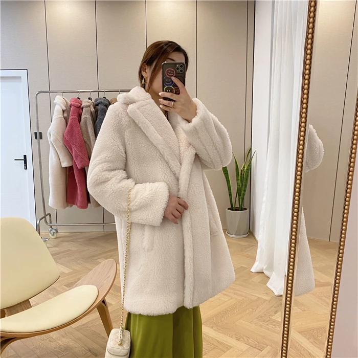 Exclusive for short style Teddy Bear Alpaca Short Fur Coat Thickened Coat In Winter For Women