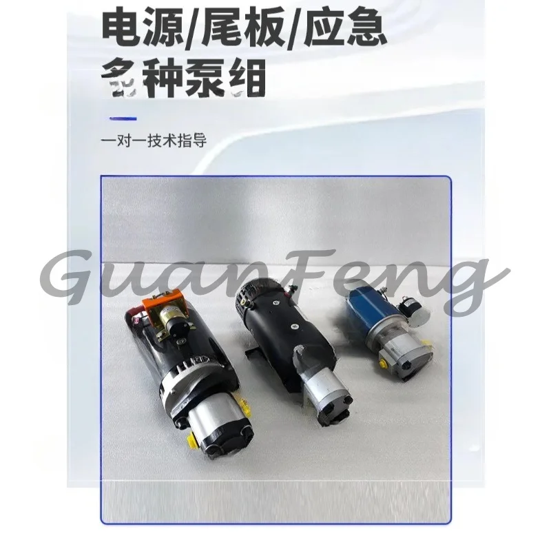 12V 24V hydraulic power unit power pump group tail plate hydraulic control system